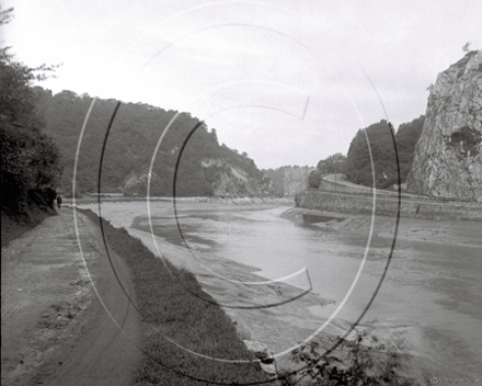 A view under Clifton Suspension Bridge 25th September 1919