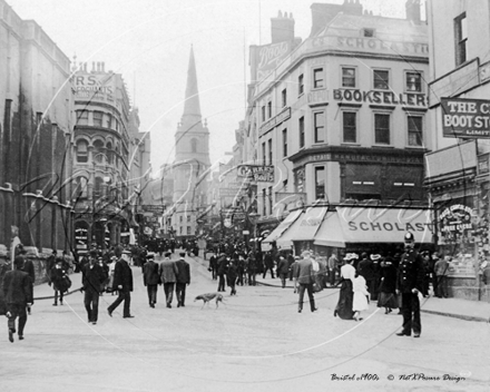 A Street, Bristol in Avon c1900s