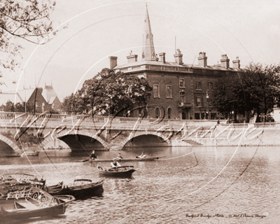 Bedford Bridge, Bedford in Bedfordshire c1907