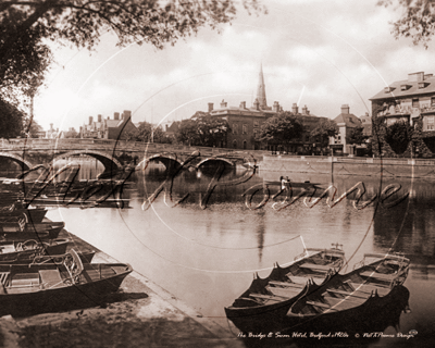 The Bridge & Swan Hotel, Bedford in Bedfordshire c1920s