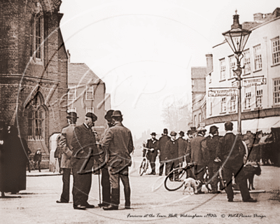 Local Farmers at the Town Hall, Wokingham in Berkshire c1900s