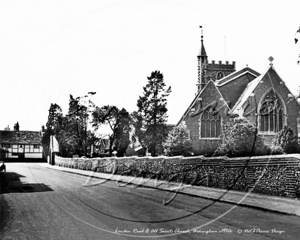 All Saints Church & London Road, Wokingham in Berkshire c1930s
