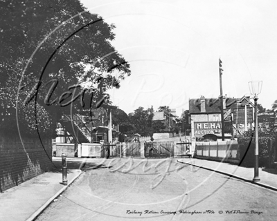 Railway Crossing, Wokingham Train Station in Berkshire c1910s