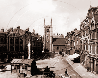 Picture of Berks - Reading, Market Place c1890s - N1425