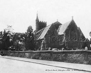 All Saints Church and London Road, Wokingham in Berkshire c1920s