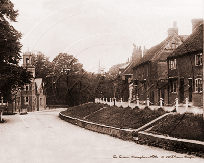 The Terrace and Clock Tower, Wokingham in Berkshire c1930s