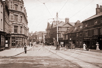 London Street, Reading in Berkshire c1900s