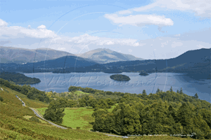 Picture of Cumbria - Derwentwater from Cat Bells 2010 - N1877