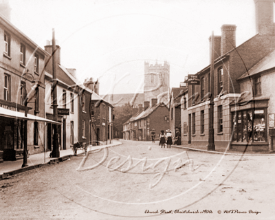 Church Street junction of Wick Lane, Christchurch in Dorset c1900s