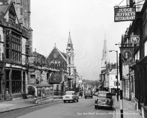 High West Street, Dorchester in Dorset c1960s