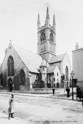 St Mary de Crypt Church, Gloucester in Gloucestershire c1891