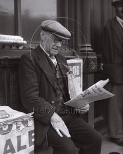 Picture of London Life - City of London Newspaper Seller - N007