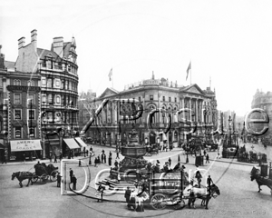 Piccadilly Circus in London c1890s