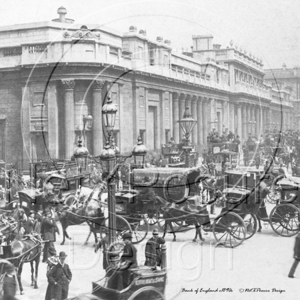 Bank Junction and Bank of England, London c1890s