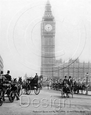 Picture of London - Parliament Square & Cab Rank c1900s - N718