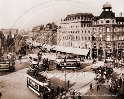 Elephant & Castle in South East London c1900s