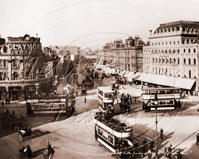 Elephant & Castle in South East London c1900s