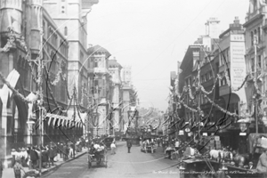 The Strand and The Law Courts, London, during Queen Victoria's Diamond Jubilee in 1897