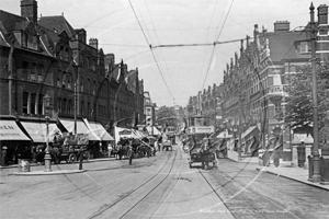Streatham High Road in South West London c1910s