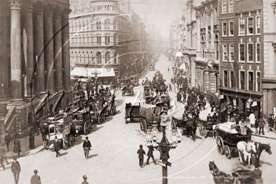 Mansion House in the City of London c1890s