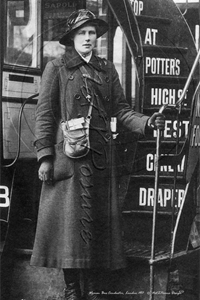 Picture of London Life - Woman Bus Conductor 1917 - N2392
