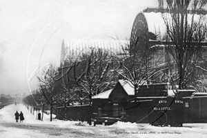 Snowy Crystal Palace Parade in Crystal Palace in South East London c1900s