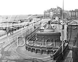 The Aquarium viewed from the East, Brighton in Sussex c1890s
