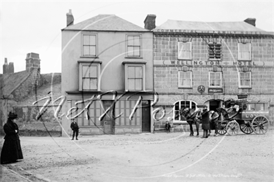 Picture of Cornwall - St Just, Market Square and Wellington Hotel c1900s - N2674