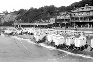 Picture of Isle of Wight - Sandown Bathing boxes c1900 - N2871