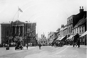 Picture of Herts - St Albans, Market Place and Town Hall c1910s - N2950