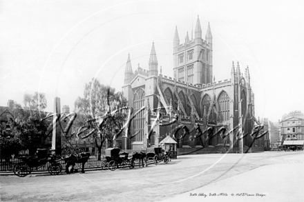 Bath Abbey in Avon c1900s