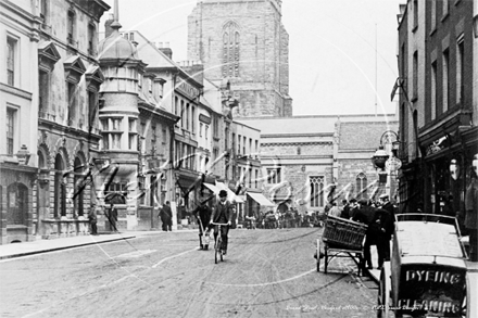 Broad Street in Hereford in Herefordshire c1900s