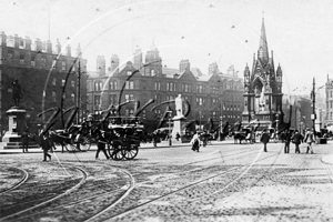 Albert Square, Manchester in Lancashire c1910s