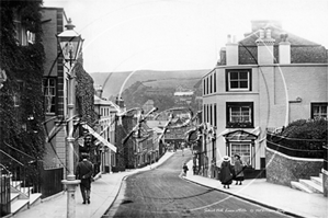 Picture of Sussex - Lewes, School Hill and View of The Downs c1900s - N2949