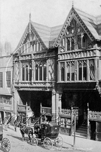 Picture of Cheshire - Chester, Eastgate Street with New Timber Houses c1860s - N2966