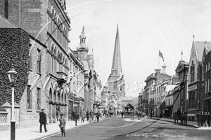 Broad Street in Hereford in Herefordshire c1900s