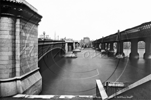 Blackfriars Bridge and The Thames in London c1910s