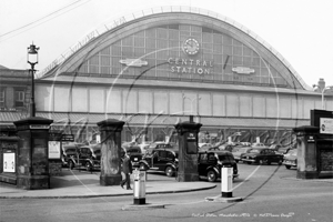 Train Station, Manchester in Lancashire c1950s