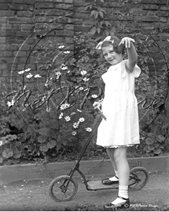 Picture of Misc - Kids, Young Girls with Scooter c1930s- N753