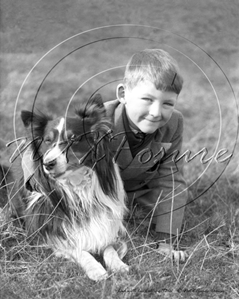Picture of Misc - Kids, Young Lad with his Dog c1930s - N672