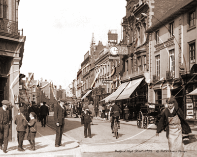 High Street, Bedford in Bedfordshire c1900s