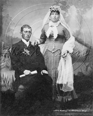 Picture of Weddings -Bride and Groom c1850s - N1697