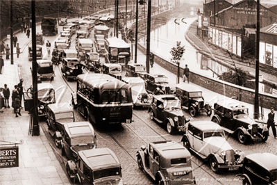 London Road, Nottingham in Nottinghamshire 23rd September 1950