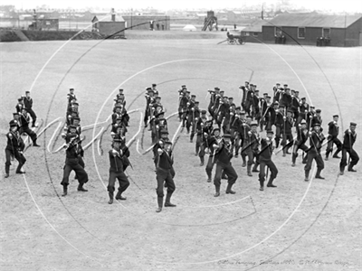 Picture of Hants - Southsea, British Sailors Cutlass Training c1890s - N290