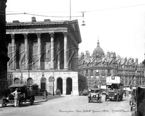 Town Hall and Square, Birmingham in Warwickshire c1920s