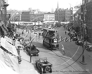 Picture of Notts - Nottingham, The Market Place c1920s - N312