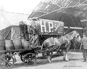 Picture of Transport - HP Sauce Wagon and Horse c1900s - N351