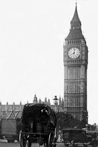 Westminster Bridge & Big Ben in London c1930s