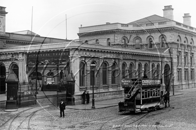 York Road Train Station, Belfast, County Antrim in Northern Ireland c1900s