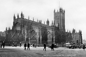 Manchester Cathedral in Lancashire c1950s
